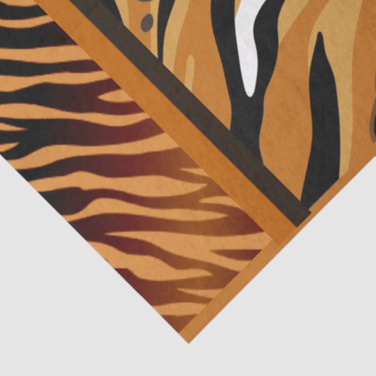 Tijgerstrepen Dierenprint Decoupage Tissuepapier (Detail)