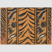 Tijgerstrepen Dierenprint Decoupage Tissuepapier (Voorkant)