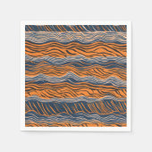 Tijgerstrepen door de huid geïnspireerd ontwerp servet (Voorkant)