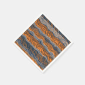 Tijgerstrepen door de huid geïnspireerd ontwerp servet (Hoek)