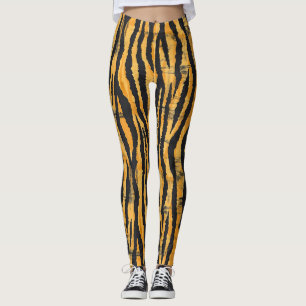 Tijgerstrepen klassiek patroon leggings