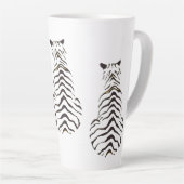 tijgerstrepen latte mok (Rechterhoek)