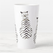 tijgerstrepen latte mok (Voorkant)