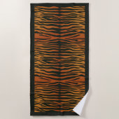 Tijgerstrepen met rand badhanddoek (Voorkant)