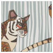 tijgerstrepen zilver stof (Close Up)