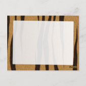 Tijgerstrepenpatroon Briefkaart (Achterkant)