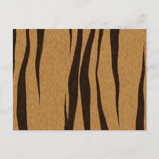 Tijgerstrepenpatroon Briefkaart (Voorkant)