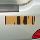 Tijgerstrepenpatroon. Bumpersticker (Op auto)