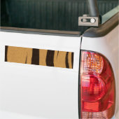 Tijgerstrepenpatroon. Bumpersticker (Op Truck)