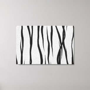 Tijgerstrepenpatroon. Canvas Afdruk