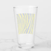 Tijgerstrepes Geel Blauw Glas (Achterkant)