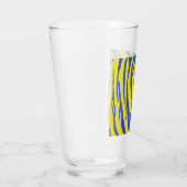 Tijgerstrepes Geel Blauw Glas (Rechts)