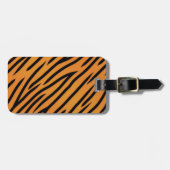 tijgerstripe patroonpatroon bagagelabel (Voorkant horizontaal)
