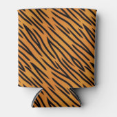 tijgerstripe patroonpatroon blikjeskoeler (Voorkant)