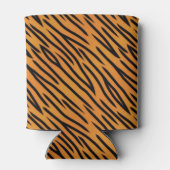 tijgerstripe patroonpatroon blikjeskoeler (Achterkant)