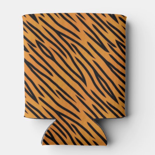 tijgerstripe patroonpatroon blikjeskoeler (Achterkant)