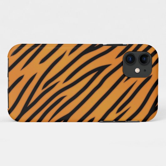 tijgerstripe patroonpatroon Case-Mate iPhone case (Achterkant (horizontaal))