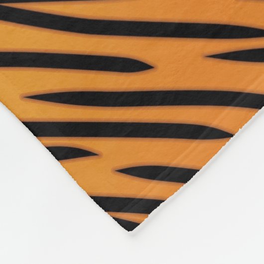 tijgerstripe patroonpatroon fleece deken (Hoek)
