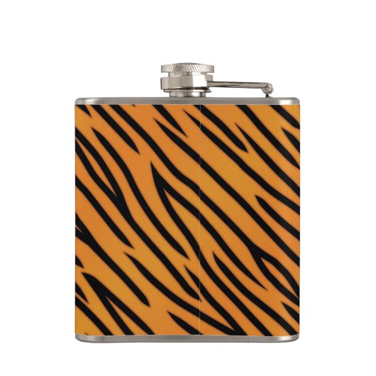 tijgerstripe patroonpatroon heupfles (Achterkant)