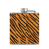 tijgerstripe patroonpatroon heupfles (Achterkant)