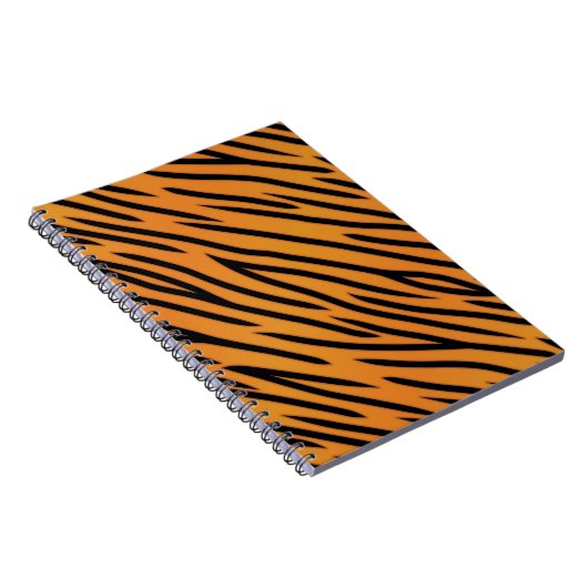 tijgerstripe patroonpatroon notitieboek (Rechterzijde)