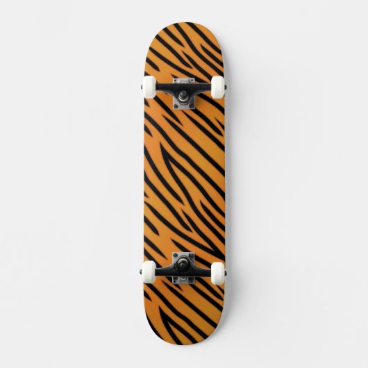 tijgerstripe patroonpatroon skateboard (Voorkant)