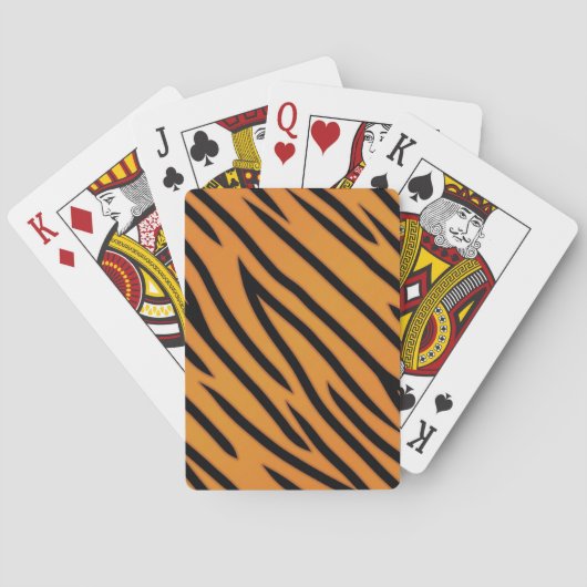 tijgerstripe patroonpatroon speelkaarten (Achterkant)