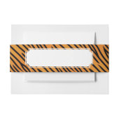 tijgerstripe patroonpatroon uitnodigingen wikkel (Voorkant Voorbeeld)