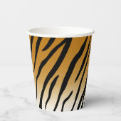 Tijgerstripes — Exotic Animal Print Papieren Bekers (Achterkant)