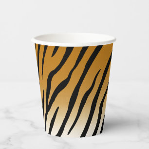 Tijgerstripes — Exotic Animal Print Papieren Bekers