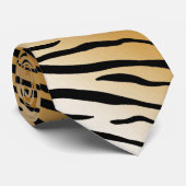 Tijgerstripes — Exotic Animal Print Stropdas (Opgerold)