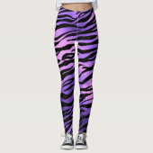 tijgerstripes — Metaal Leggings (Voorkant)