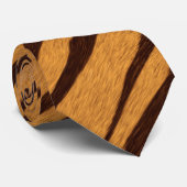 tijgerstripes Skin Pattern personaliseren Stropdas (Opgerold)