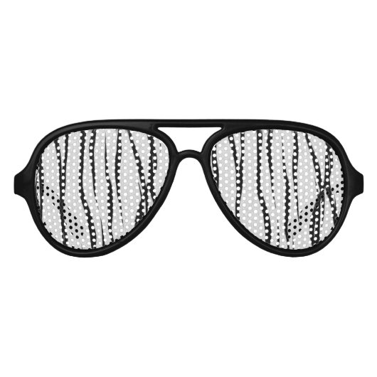tijgerstripestiment aviator zonnebril (Voorkant)