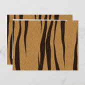 tijgerstripestiment briefkaart (Voorkant / Achterkant)