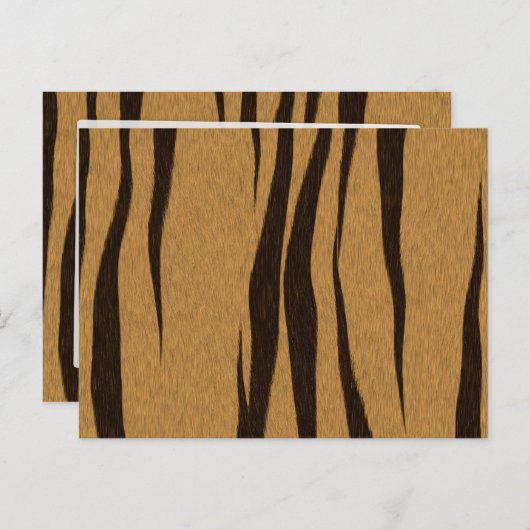 tijgerstripestiment briefkaart (Voorkant / Achterkant)