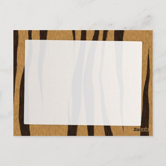 tijgerstripestiment briefkaart (Achterkant)