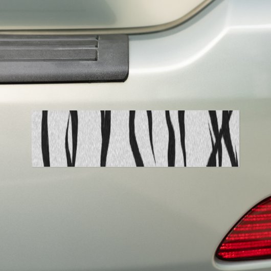 tijgerstripestiment bumpersticker (Op auto)