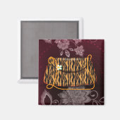 tijgerstripestiment magneet (Voorkant / Achterkant)