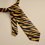 tijgerstripestiment stropdas<br><div class="desc">Tiger print aangepast stropdas</div>