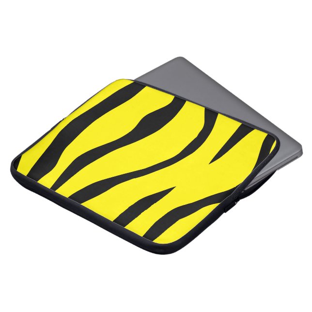 tijgerstrips laptop sleeve (Voorkant top)