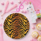 Tijgerstrips Papieren Bordje (Feest)