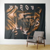 Tijgerstroommetjes doorboren Motivatie Wandkleed (In Situ (horizontaal))