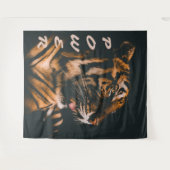 Tijgerstroommetjes doorboren Motivatie Wandkleed (Voorkant (horizontaal))