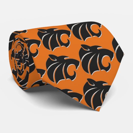 tijgerstropdas stropdas (Opgerold)