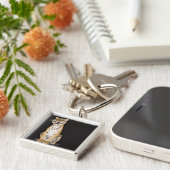 Tijgerteelt Sleutelhanger (Zijkant)