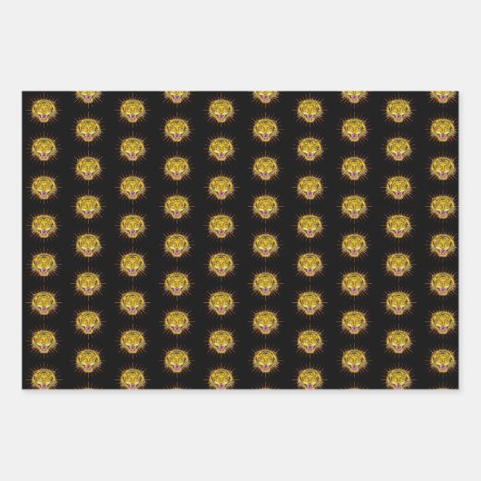 Tijgertekenpatroon Inpakpapier Vel (Voorkant 2)