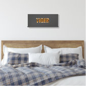 Tijgertekst | Zazzle_Growshop. Canvas Afdruk (Insitu (Slaapkamer))