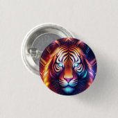 Tijgertijd! Ronde Button 3,2 Cm (Voorkant /achterkant)