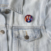 Tijgertijd! Ronde Button 3,2 Cm (In situ)